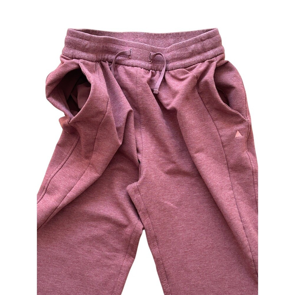 Vitality Jogger Sweatpants Womens Size L Heathered Mauve Fleece Lined - Picture 3 of 5